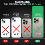 Plugtech TPU Designed for iPhone 15 Pro Max Luxury Electroplating Case [Magnetic MagSafe] [Integrated Lens Protection] Back Cover Case for iPhone 15 Pro Max (Blue) - Image 2