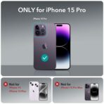 Plugtech TPU Designed for iPhone 15 Pro Luxury Electroplating Case [Magnetic MagSafe] [Integrated Lens Protection] Back Cover Case for iPhone 15 Pro (Silver) - Image 2